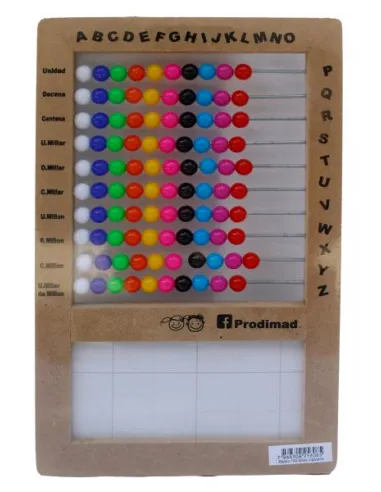 ABACO MADERA 100 MULLAS C/PIZARRA