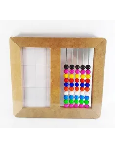 ABACO MADERA  50 MULLOS C/PIZARRA