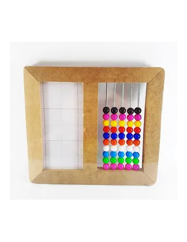 ABACO MADERA  50 MULLOS C/PIZARRA