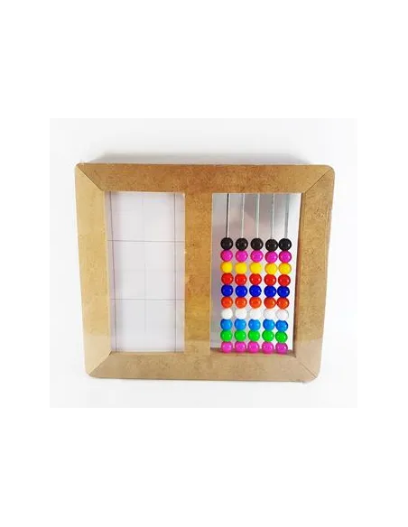 ABACO MADERA  50 MULLOS C/PIZARRA