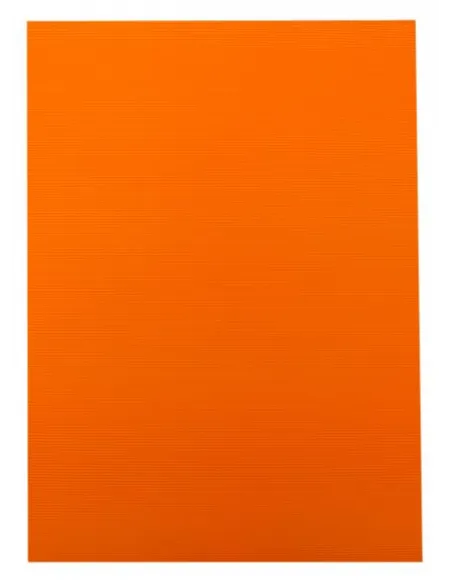CARTUL. CORRUGADA NEON 50X70CM NARANJA 048-0012