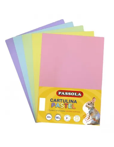 CARTUL. PASSOLA IRIS A4 5COL PASTEL X 10UNDS