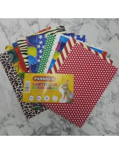 CARTUL. CORRUGADA PASSOLA DISEÑO A4 SURTIDO X 10