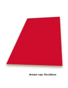 CARTUL. BRISTOL 180GR ROJO 70X100