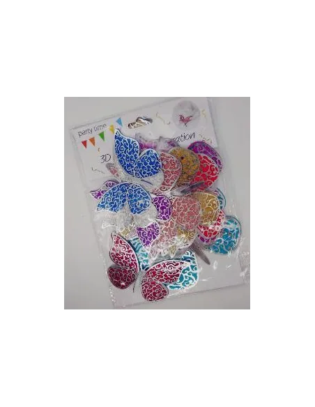 APLIQUE MARIPOSA DOBLE COLORES SURTIDOS P/ARREGLOS RA REF MAR001