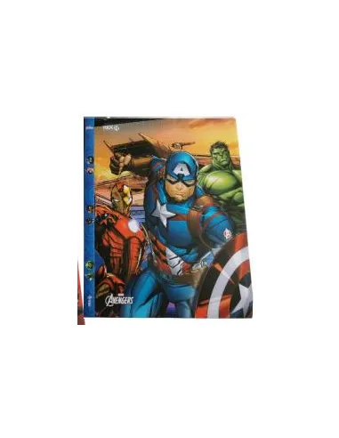 CARPETA CATALOGO REX A4 AVENGERS C/10 PROTECTORES HOJAS