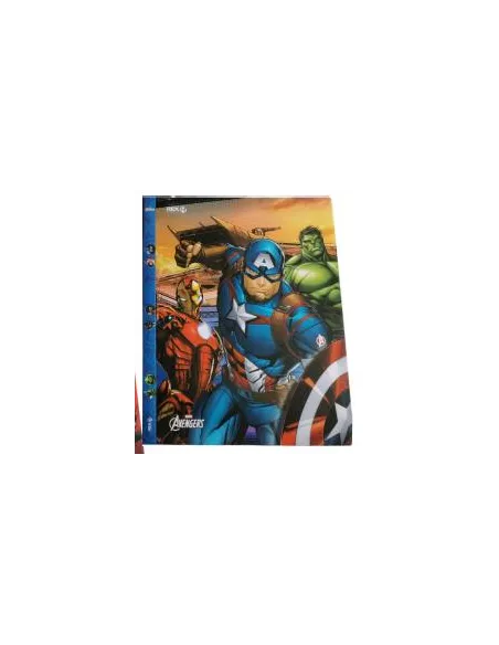 CARPETA CATALOGO REX A4 AVENGERS C/10 PROTECTORES HOJAS