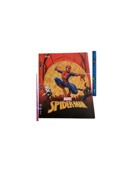CARPETA CATALOGO REX A4 SPIDERMAN C/10 PROTECTORES HOJAS