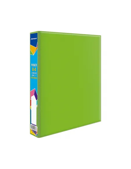CARPETA ARTESCO A4 2/ARGOLLAS 25MM VERDE LMON (NUEVO)10530040