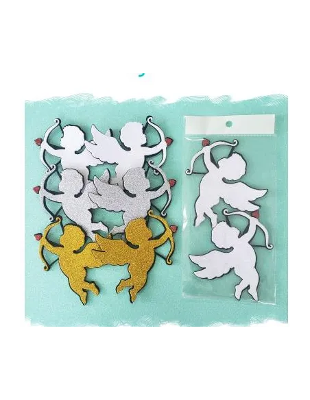 APLIQUE FIGURA 3D CUPIDOS R. A008