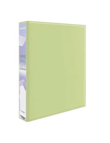 CARPETA ARTESCO A4 2/ARGOLLAS 25MM VERDE PASTEL