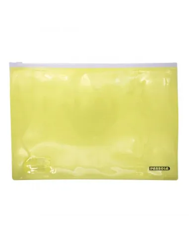 CARPETA PASSOLA A4 ZIPPER AMARILLO US-P56