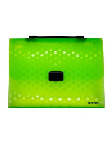 CARPETA PASSOLA PORTAFOLIO A4 EXPANDIBLE VERDE US-0804
