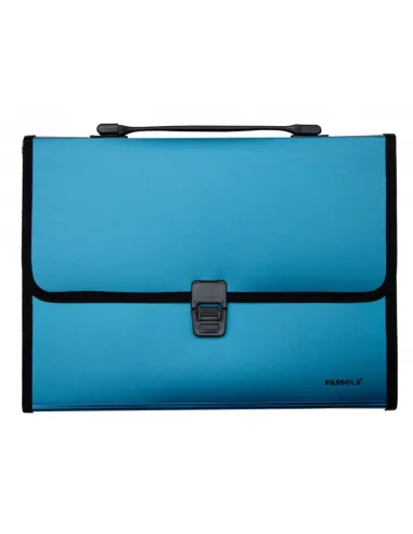 CARPETA PASSOLA PORTAFOLIO A4 EXPANDIBLE AZUL US-0802