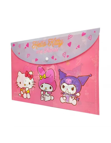 CARPETA REX A4 HELLO KITTY Y FRIENDS C/BROCHE