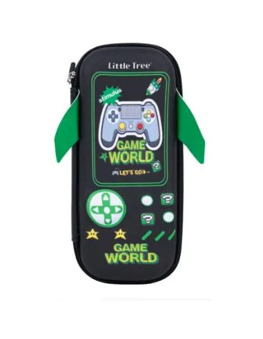 CARTUCHERA LITTLE TREE GAME WORLD 21X10X6CM PC803016-E