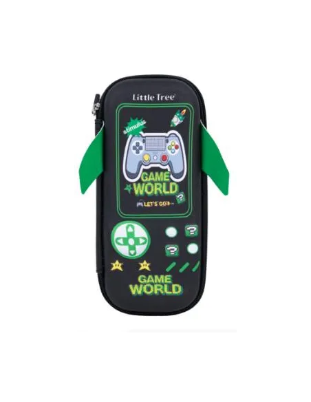 CARTUCHERA LITTLE TREE GAME WORLD 21X10X6CM PC803016-E