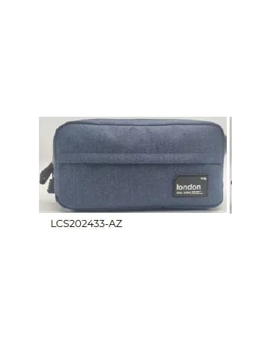 CARTUCHERA LONDON DOBLE AZUL LCS202433-AZ