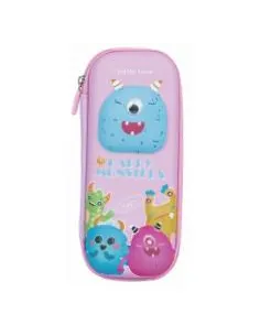 CARTUCHERA LITTLE TREE MONSTERS/PINK 21X10X6CM PC803027-E PINK