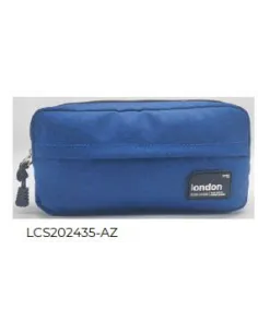 CARTUCHERA LONDON DOBLE AZUL LCS202435-AZ