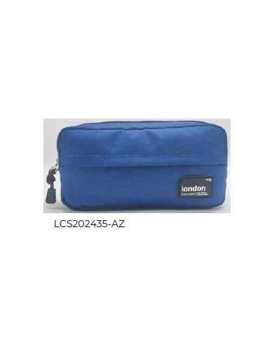 CARTUCHERA LONDON DOBLE AZUL LCS202435-AZ