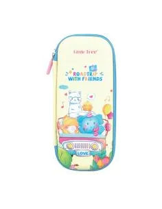 CARTUCHERA LITTLE TREE ANIMALS/YELLOW 21X10X6CM PC803051-E YELLOW