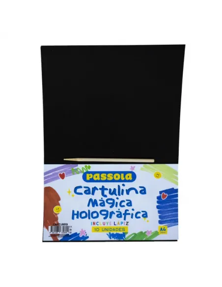 CARTUL. MAGICA PASSOLA HOLOGRAFICA A4 10 UND