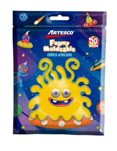 CERAMICA ARTESCO ULTRA LIGERA AMARILLO 50GR / FOAMY MOLD