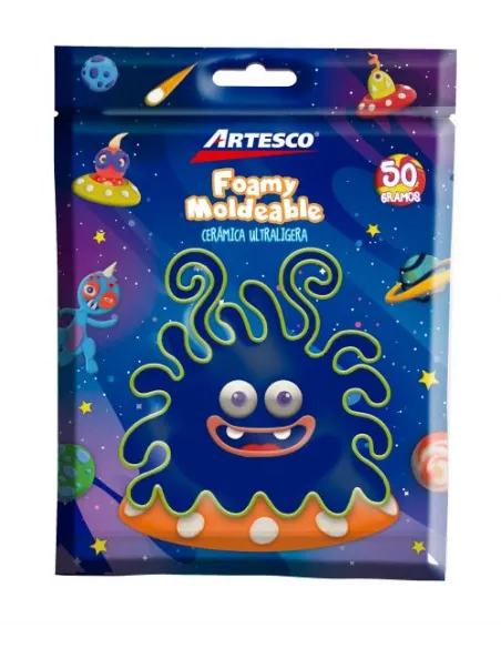 CERAMICA ARTESCO ULTRA LIGERA AZUL 50GR / FOAMY MOLD