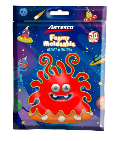 CERAMICA ARTESCO ULTRA LIGERA ROJO 50GR / FOAMY MOLD