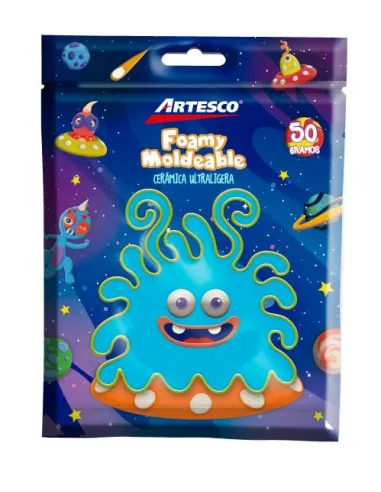 CERAMICA ARTESCO ULTRA LIGERA CELESTE 50GR / FOAMY MOLD