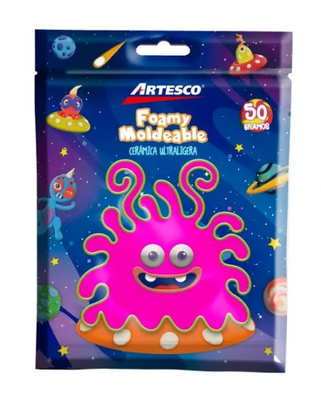 CERAMICA ARTESCO ULTRA LIGERA FUCSIA 50GR / FOAMY MOLD