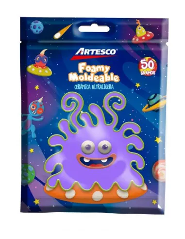 CERAMICA ARTESCO ULTRA LIGERA LILA CLARO 50GR / FOAMY MOLD