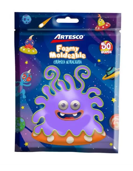 CERAMICA ARTESCO ULTRA LIGERA LILA CLARO 50GR / FOAMY MOLD