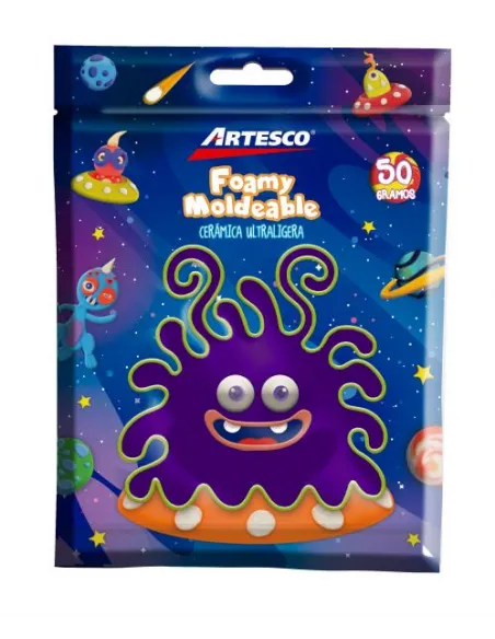 CERAMICA ARTESCO ULTRA LIGERA MORADO 50GR / FOAMY MOLD