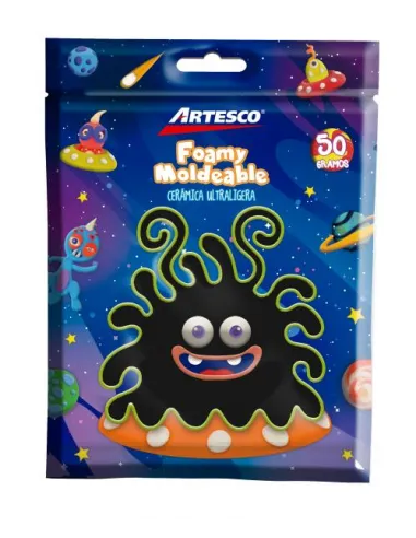 CERAMICA ARTESCO ULTRA LIGERA NEGRO 50GR / FOAMY MOLD