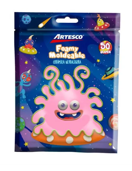 CERAMICA ARTESCO ULTRA LIGERA ROSADO 50GR / FOAMY MOLD