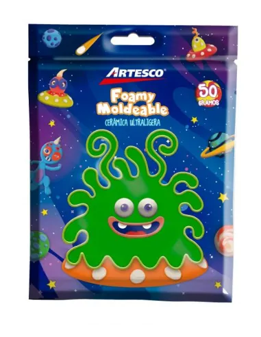 CERAMICA ARTESCO ULTRA LIGERA VERDE 50GR / FOAMY MOLD