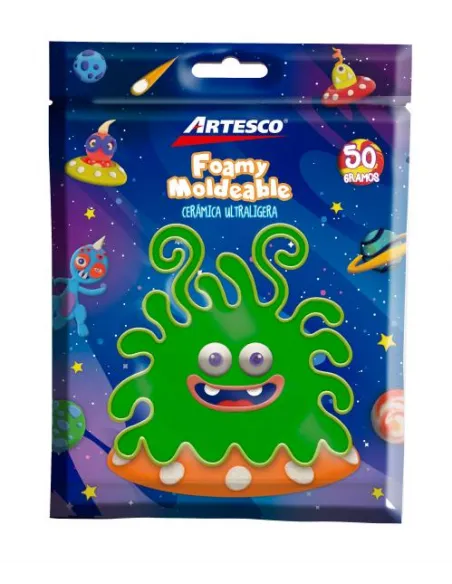 CERAMICA ARTESCO ULTRA LIGERA VERDE 50GR / FOAMY MOLD