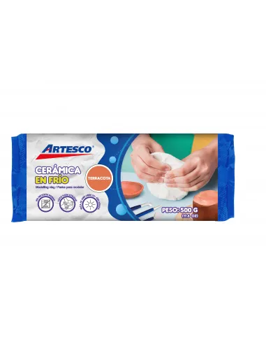 CERAMICA ARTESCO EN FRIO BARRA TERRACOTA 500GR
