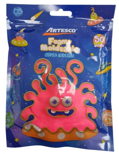 CERAMICA ARTESCO ULTRA LIGERA ROSADO NEON 50GR / FOAMY MOLD