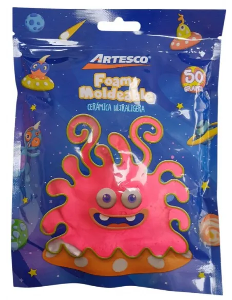 CERAMICA ARTESCO ULTRA LIGERA ROSADO NEON 50GR / FOAMY MOLD
