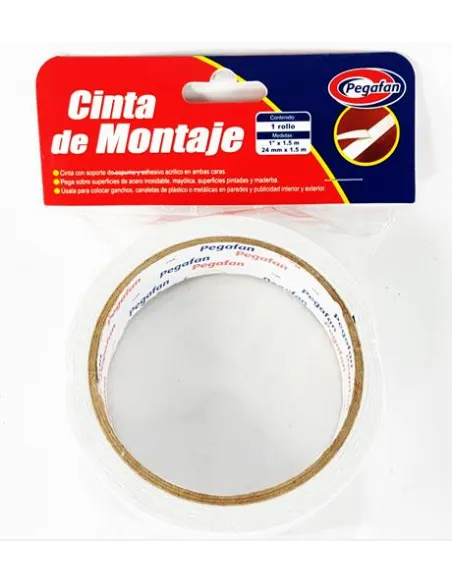 CINTA PEGAFAN MONTAJE 1PULG. X1.5MT