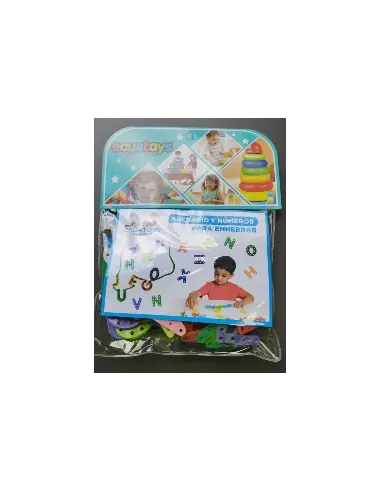 ABECEDARIO Y NUMEROS P/ ENHEBRAR 80PCS JP139