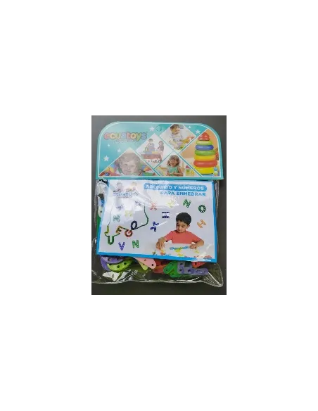 ABECEDARIO Y NUMEROS P/ ENHEBRAR 80PCS JP139