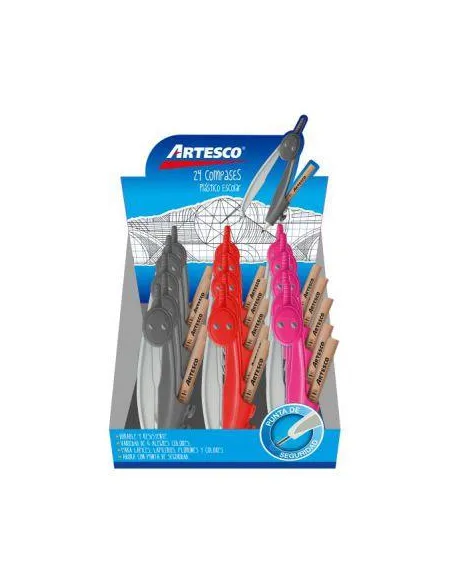 COMPAS ARTESCO PLASTICO C/LAPIZ