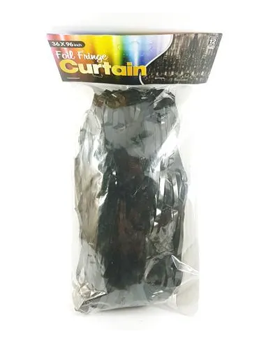 CORTINA TINSEL NEGRO 1X 2 MTS CM PS-CURBK