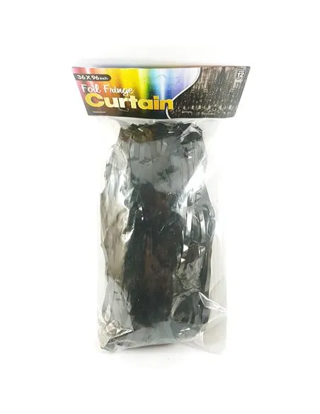 CORTINA TINSEL NEGRO 1X 2 MTS CM PS-CURBK