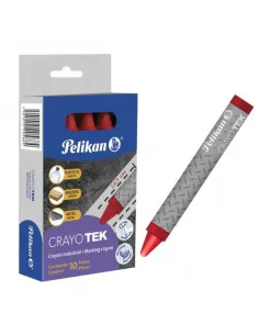 CRAYON PELIKAN INDUSTRIAL ROJO CRAYOTEK
