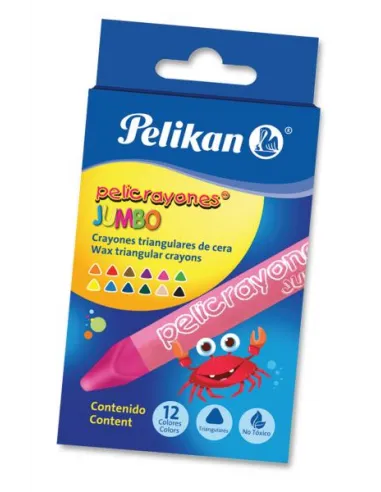 CRAYON PELIKAN PELICRAYON JUMBO X 12 COL